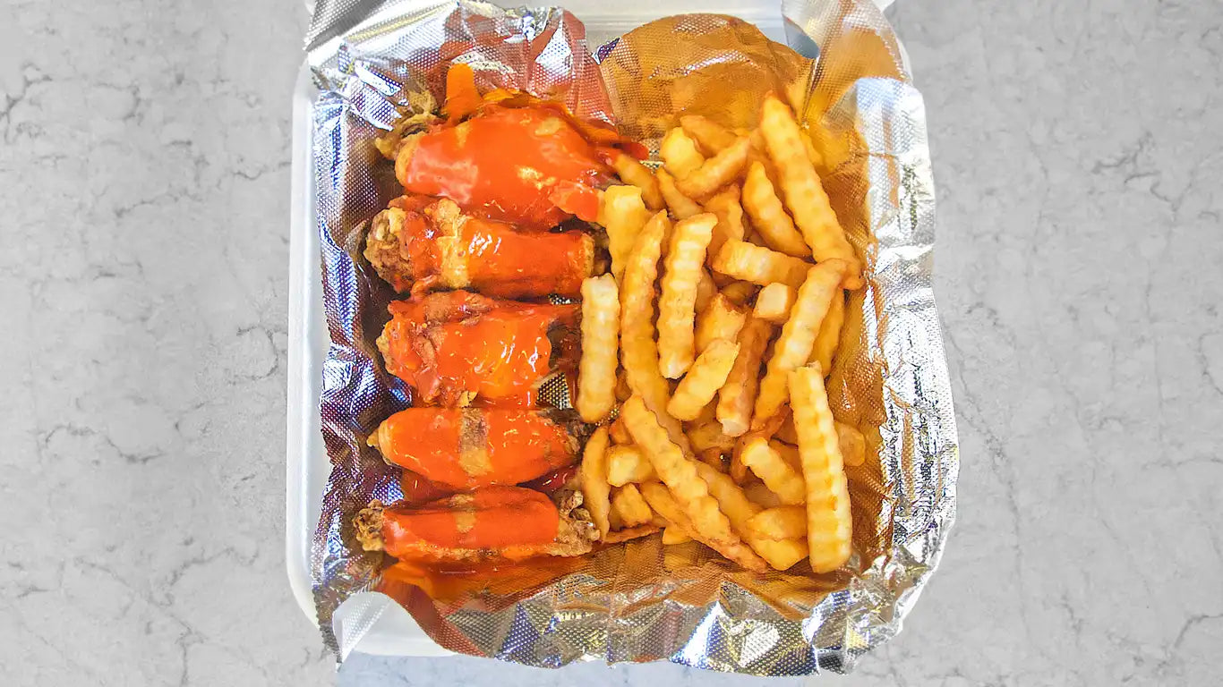 5 Wings & Fries