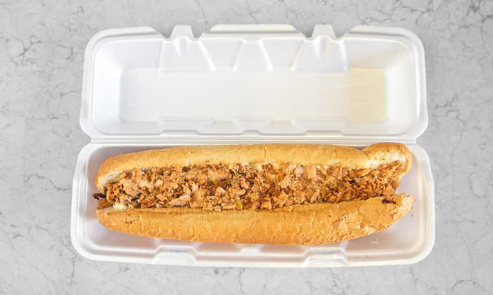 Salmon Philly Cheesesteak