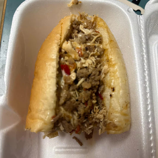 8"in Vick w/ fries and can soda